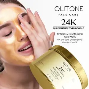 24K Gold Face Mask Collagen & Gold & hyaluronic acid Anti-Aging Anti-Wrinkle Multi-Lifter 24K Gold Facial Mask Whitening OEM OBM