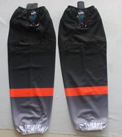 Chaussettes de hockey sur glace d'hiver à rayures tricotées sublimées de très haute qualité, designs personnalisés, 100% polyester, vente en gros