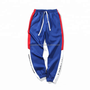 100% coton hommes conception personnalisée ample coupe ajustée décontracté ruban imprimé broderie conique vêtements de sport survêtement dépouillé jogging - Product Image 5