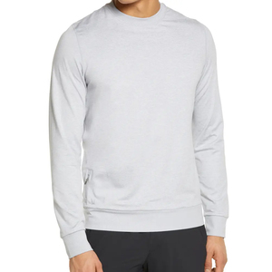 100% algodón blanco recortado suéter sudaderas al por mayor personalizado hombres sudaderas en precio al por mayor - Product Image 1