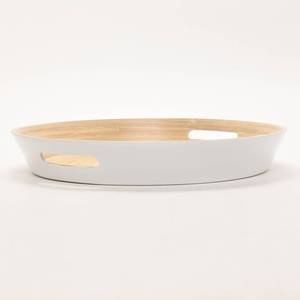 Bandeja de laca de madera ecológica de Vietnam Bandeja redonda decorativa para servir con asa Tamaño personalizado para servir alimentos Venta caliente - Product Image 2