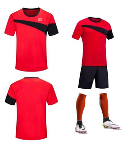 Uniforme de fútbol 100% de poliéster para niños y adultos, conjunto de Jersey con logotipo personalizado, venta al por mayor - Product Image 1