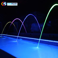 Fuente de agua para piscina, fuente de flujo Laminar con música, gran oferta