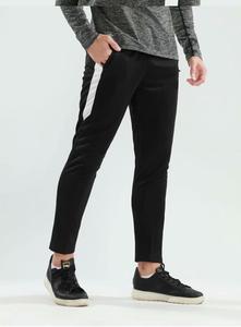 <span class=keywords><strong>Pantaloni</strong></span> sportivi neri da uomo con striscia laterale bianca, vita elastica, leggeri, casual, da jogging, estivi, traspiranti. - Product Image 3