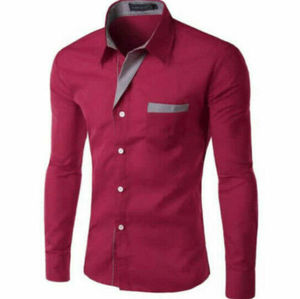 Chemises pour hommes en coton 100% avec logo personnalisé, nouvelle tendance, brodées, manches longues, formelles, unies, grande taille, anti-froissement, respirantes - Product Image 5