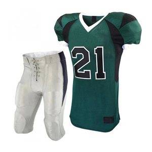 Kits de matériel en sergé respirant personnalisé en gros adultes vêtements de football américain couleurs contrastées uniformes à motif uni Pakistan - Product Image 2