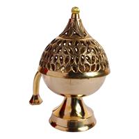 Quemador de Incienso de Lámpara Mágica Vintage, Quemador de Bakhoor Hecho a Mano, Elegante Accesorio de Mesa para Spa, Meditación y Aromaterapia
