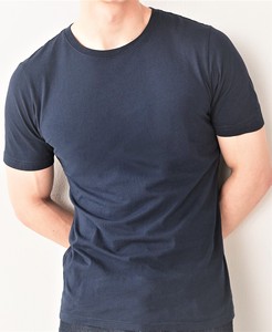 T-shirt moulant à manches courtes pour hommes, Logo imprimé personnalisé, 50% coton, Polyester mélangé, tricoté, résistant, coupe étroite, 50% - Product Image 2