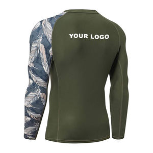 Wholesale Custom Made MMA <b>BJJ</b> <b>Rashguard</b> Long Sleeve Mens Compression Wear - Product Image 3