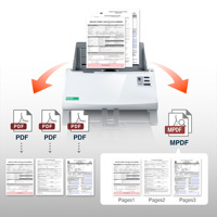 Plustek SmartOffice de PS3140U de alta velocidad dúplex documento escáner con 100 páginas documento alimentador 40ppm rápido lote escaneo PC y Mac