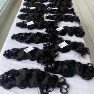 ผมอินเดียดิบมัดผมคนอินเดียแบบมัดเดียวผมคนอินเดียแท้จากอินเดีย - Product Image 3