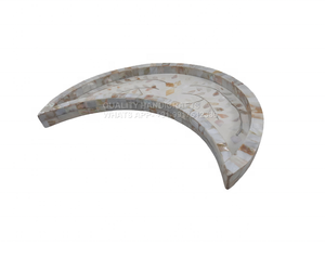 ถาดเสิร์ฟพร้อมขนมรูปดวงจันทร์พร้อมถาดไม้ม็อบประดับมุกลายดอกไม้สไตล์อาหรับสำหรับของขวัญอีดรอมฎอน - Product Image 4