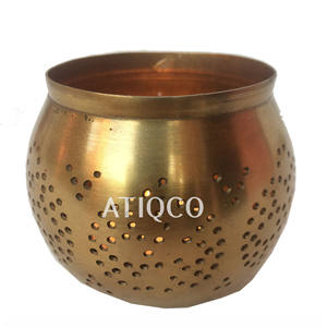 Supports votifs en fer rond indien dernier bougeoir de conception solide moderne support photophore en métal attrayant meilleure vente votive - Product Image 5