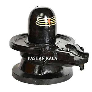 Beautiful Black Marble <b>Shivling</b> for Worship - Product Image 1