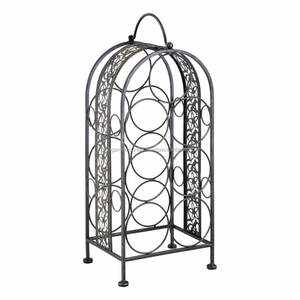 Vente chaude Nouveau Design Porte-bouteilles en métal Porte-bouteilles de table pour les fêtes avec capacité de 6 bouteilles - Product Image 6