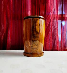 Handmade Wooden Pet <b>Urn</b> Airtight Cremation Jar for Dogs & Small Animals - Product Image 4