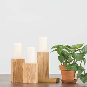 High Quality Wood Candle Holder Style Round Shape Metal <b>Tealight</b> for Wedding Party Home Decorative at Best Price - Product Image 4