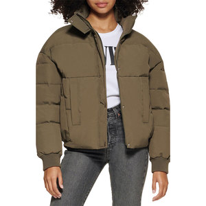 Vêtements personnalisés avec logo 2022 pour femmes, manteaux courts, vestes matelassées chaudes en laine épaisse pour femmes - Product Image 5