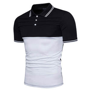 Venta al por mayor personalizado mujeres/hombres verano Golf para Polo camisa Slim Fit Casual elegante Hit Color Patchwork impreso transpirable sólido - Product Image 1