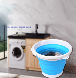 Latest <strong>Collapsible</strong> Semi Automatic Cloth Front Load Bucket Foldable Cheap <strong>Washing</strong> <strong>Machine</strong> - Product Image 1