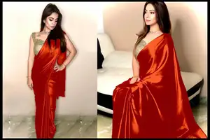 Besondere Anlässe Satin Silk Saree für Frauen mit schöner Farbe für Party kleidung