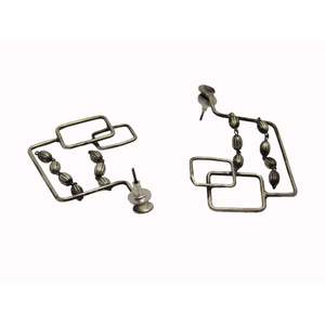 treanding handmade silver look alike hoop wire earings - Product Image 2