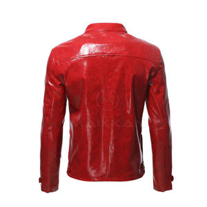 แจ็กเก็ตหนังสำหรับผู้ชาย,เสื้อแจ็กเก็ตหนังแฟชั่นแบบสั่งตัด - Product Image 2