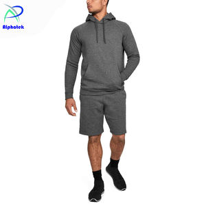 Conjunto de Sudadera con capucha para hombre con pantalones cortos Calidad de exportación 100% Algodón Fleece Sudadera con capucha hecha a medida - Product Image 6