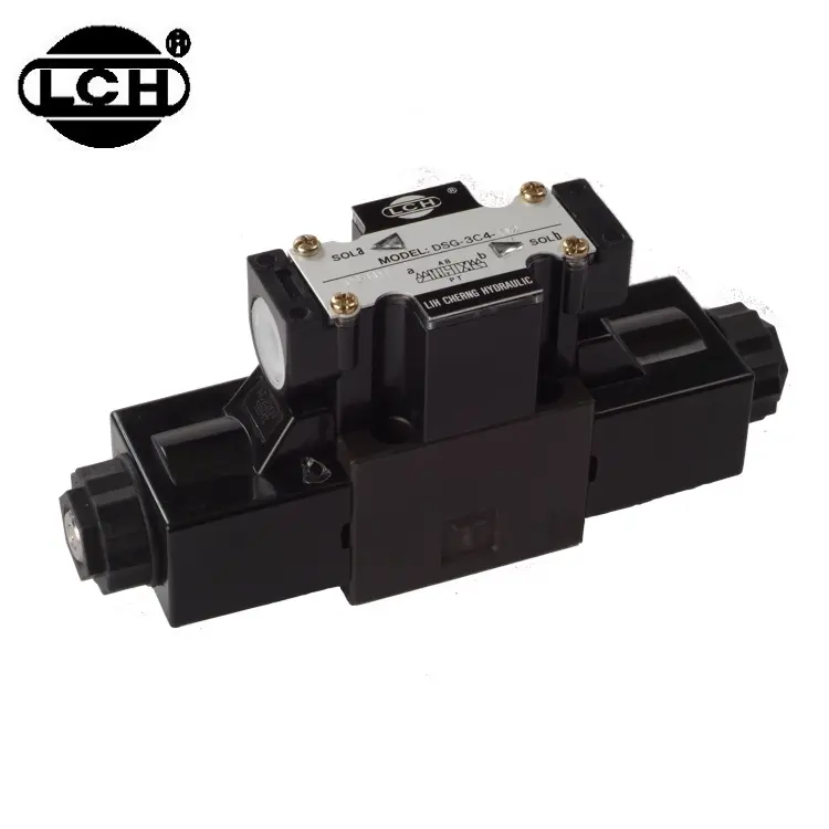 Válvula de solenoide direccional, dsg-01 de control direccional hidráulico 4/3 LCH 12 v