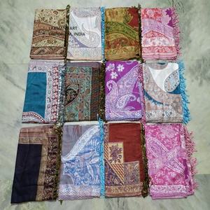 Wholesale High Quality Designer Viscose Shawls <b>Scarfs</b> Mix Match Designs for Winter From India - Product Image 2
