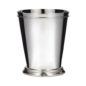 Restaurant Hôtel Utilisation Menthe Julep Tasse Argent Couleur Tendance Style Acier Inoxydable Verres Mojito Julep Verre À La Main - Product Image 1