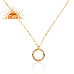 Collar con colgante de piedras preciosas de iolita Natural chapado en oro de 18 quilates de Plata de Ley 925, fabricante de joyas - Product Image 2