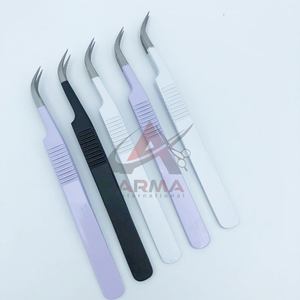 แหนบปลายแหลมสำหรับต่อขนตาแหนบทำจากสเตนเลสเคลือบสีออมเบรคุณภาพระดับมืออาชีพตามสั่ง - Product Image 5