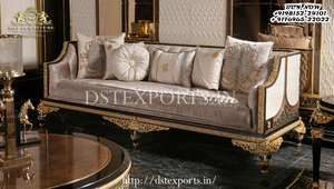 Ensemble de canapés de salon en teck de style européen, luxe moderne, design capitonné, durable, couleur personnalisée, taille sur mesure - Product Image 4