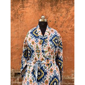 Peignoir Long à imprimé indien Style Kimono, tunique réversible, Maxi Hippie, vêtements de nuit pour femmes, vente en gros - Product Image 3
