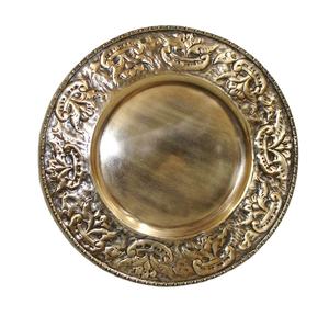 Assiette de présentation décorative en métal, design moderne et luxueux, nouveau design, aspect haut de gamme, pour la décoration de la maison et l'utilisation en cuisine, les fêtes - Product Image 2