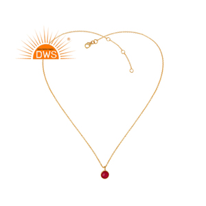 Collier en argent Sterling 925 pour femmes, pendentif en pierre précieuse de calcédoine rose naturelle, fabrication de bijoux - Product Image 1
