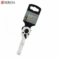 Taiwán 1/4 "3/8" Dr. Mini Dual cabeza de trinquete con llave