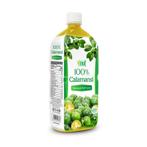 ขวดเครื่องดื่มเพื่อสุขภาพ 1 ลิตร น้ำมะนาวคาลาแมนซี ผลิตโดยโรงงานของคุณในเวียดนาม มาตรฐาน GMP ขั้นต่ำในการสั่งซื้อน้อย มีตัวอย่างฟรี รับผลิตแบบ OEM ODM - Product Image 1