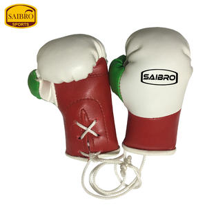 ถุงมือชกมวยสำหรับนักมวยถุงมือหนังแท้พิมพ์ลายโลโก้ตามสั่งวัสดุ PU พวงกุญแจอุปกรณ์เสริมสำหรับนักมวย - Product Image 2