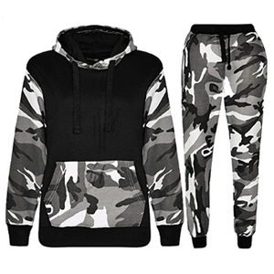 Ensemble de survêtement en coton pour homme, imprimé Camouflage, de haute qualité, tenue tendance, vente en gros, - Product Image 1