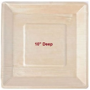 Platos y platos de hoja de palma Areca ecológicos de alta calidad, cuencos blancos, platos, patrón de planta, producto ecológico de alta calidad - Product Image 6