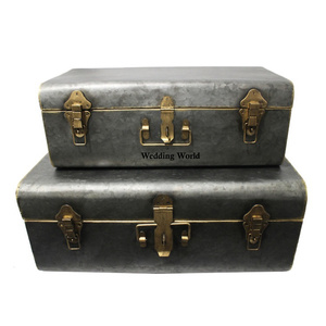 Différentes tailles de boîte de coffre en métal boîte de rangement faite à la main d'excellente qualité Offre Spéciale boîte de coffre en métal décorative pour la maison de concepteur - Product Image 1