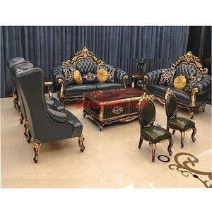 Ensemble canapé 8 places de salon, bleu Royal, créateur de luxe, Style italien - Product Image 1