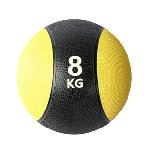 Bola de Medicina de goma sólida de doble Color, personalizada, ejercicio central, Bola de peso, equilibrio, medicina - Product Image 2