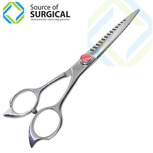 Tijeras para adelgazar el cabello de peluquero de nuevo estilo con dientes dentados Hoja afilada de acero inoxidable Mango de acero - Product Image 4