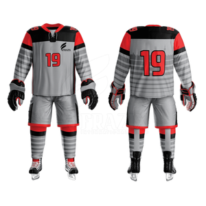 Uniforme de Hockey sobre Hielo Personalizado de Alta Calidad, Hecho a Medida, de Color Sólido, para Adultos, con Logotipo Personalizado, de Secado Rápido y Transpirable, Disponible en Todas las Tallas - Product Image 4