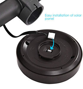 Sombrilla de sol con luz Led Solar para exteriores, parasol de mercado con cubierta colgante, color marrón claro, 10 pies - Product Image 4