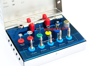 Kit de tondeuse dentaire manuelle avec instruments de greffe d'implant Disque de scie à trépine en acier - Product Image 2