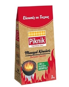 CHARCOAL GRILL, NATURAL WOOD CHARCOAL,BBQ BARBECUE 3 HOUR BURN SUPERMARKET CHARCOAL 3 KG,5 KG KRAFT PAPER IN Murgab KUWAIT - Product Image 1